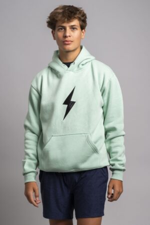 BOLT Hoodie - Mint Green/Black Bolt