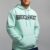 "BRUCE BOLT" Hoodie - Mint Green--Black