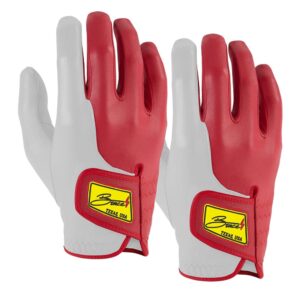Sergio Garcia Signature Series Golf Gloves (On Right, 2-Pack) - Red/White
