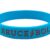 "BRUCE BOLT" Silicone Stretch Bracelet - Baby Blue