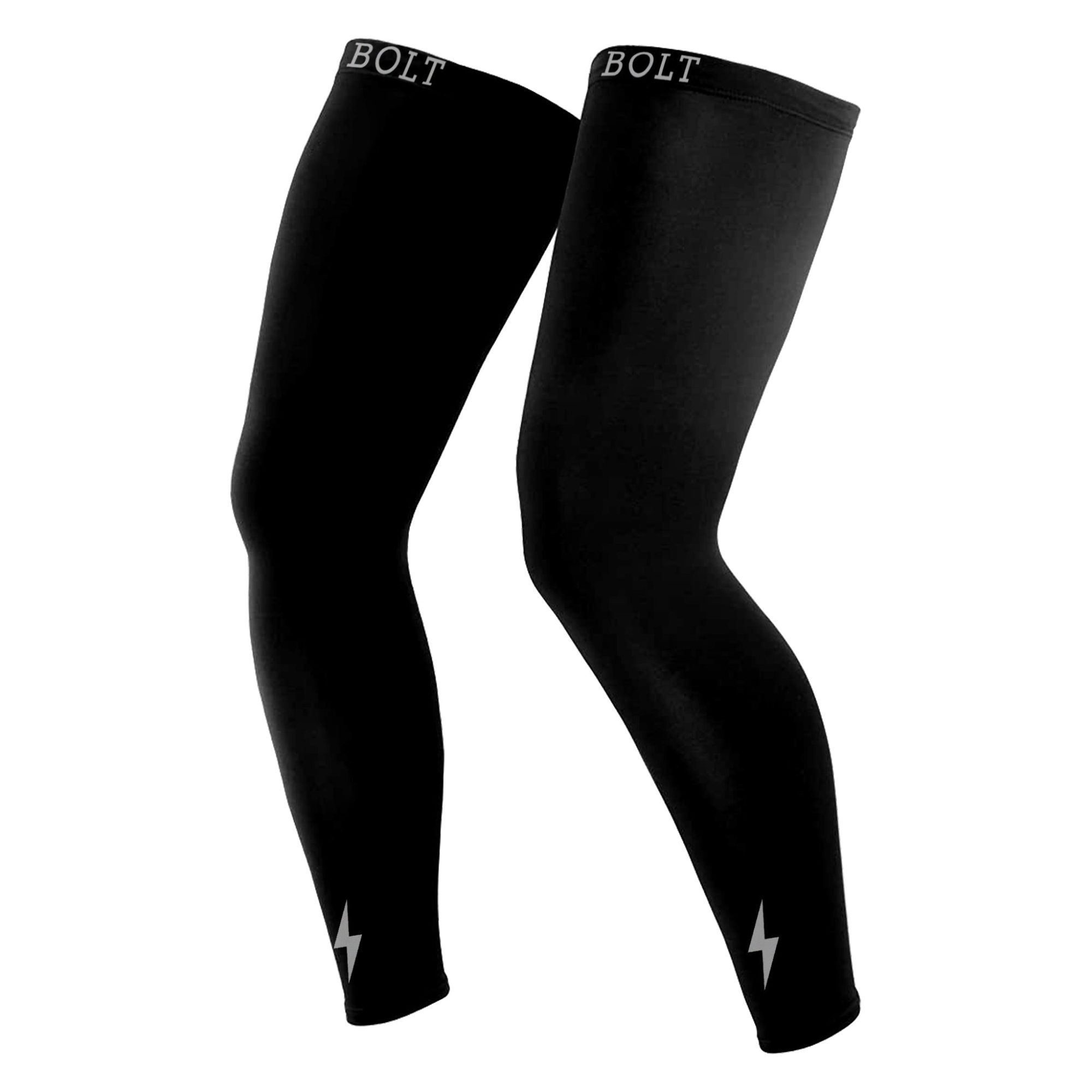 Compression Xtra Long Leg Sleeves (2-Pack) - Black