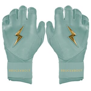 King of JUCO Creator Series Long Cuff Batting Gloves - Mint/Black