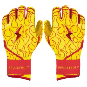 Harrison Bader Signature Series Long Cuff Batting Gloves - Flames