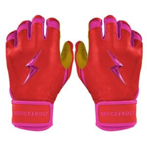 Harrison Bader Signature Series Short Cuff Batting Gloves - Pink