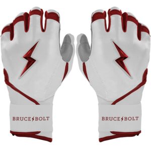 Chrome Series Long Cuff Batting Gloves - Maroon