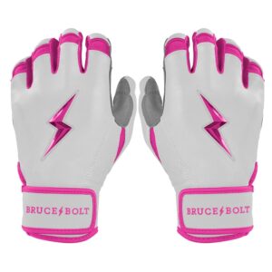Chrome Series Short Cuff Batting Gloves - Pink