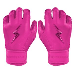 Max Clark Signature Series Short Cuff Batting Gloves - Pink