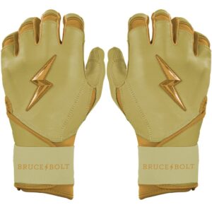Gold Series Long Cuff Batting Gloves - Gold