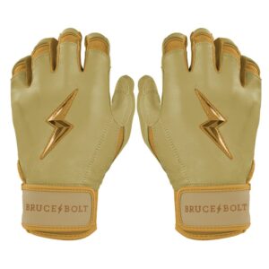 Gold Series Short Cuff Batting Gloves - Gold